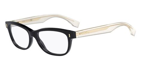 Fendi FF 0034 COLOR BLOCK YPP Eyeglasses in Black Crystal 